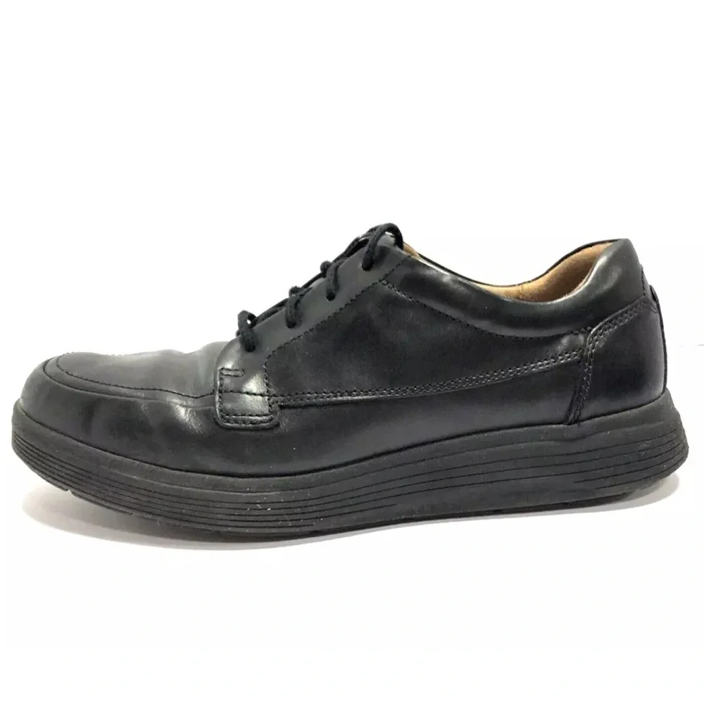 Clark’s Men’s Un Tailor Tie Oxford Dress Shoes Black, Size 12 M.